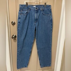 Carhartt Men's Relaxed Blue Workwear Construction Jeans 38x30